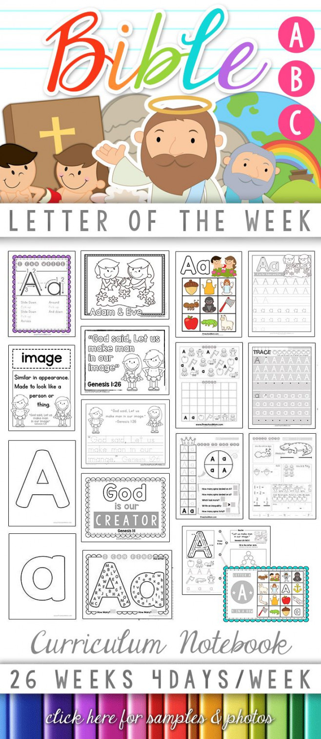 Bible ABC Curriculum Notebook - The Crafty Classroom  Preschool