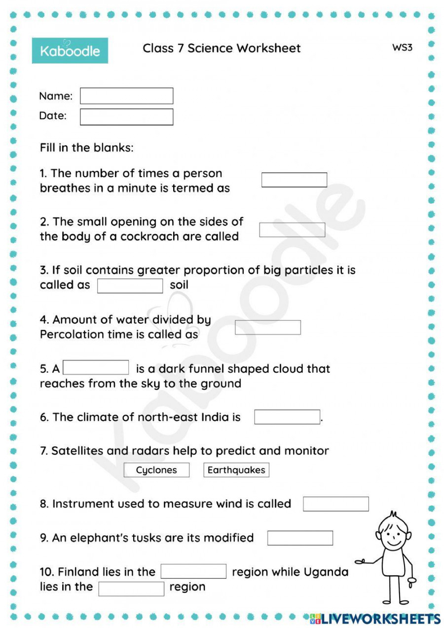 Class  Science Worksheet (Mix-) worksheet  Live Worksheets