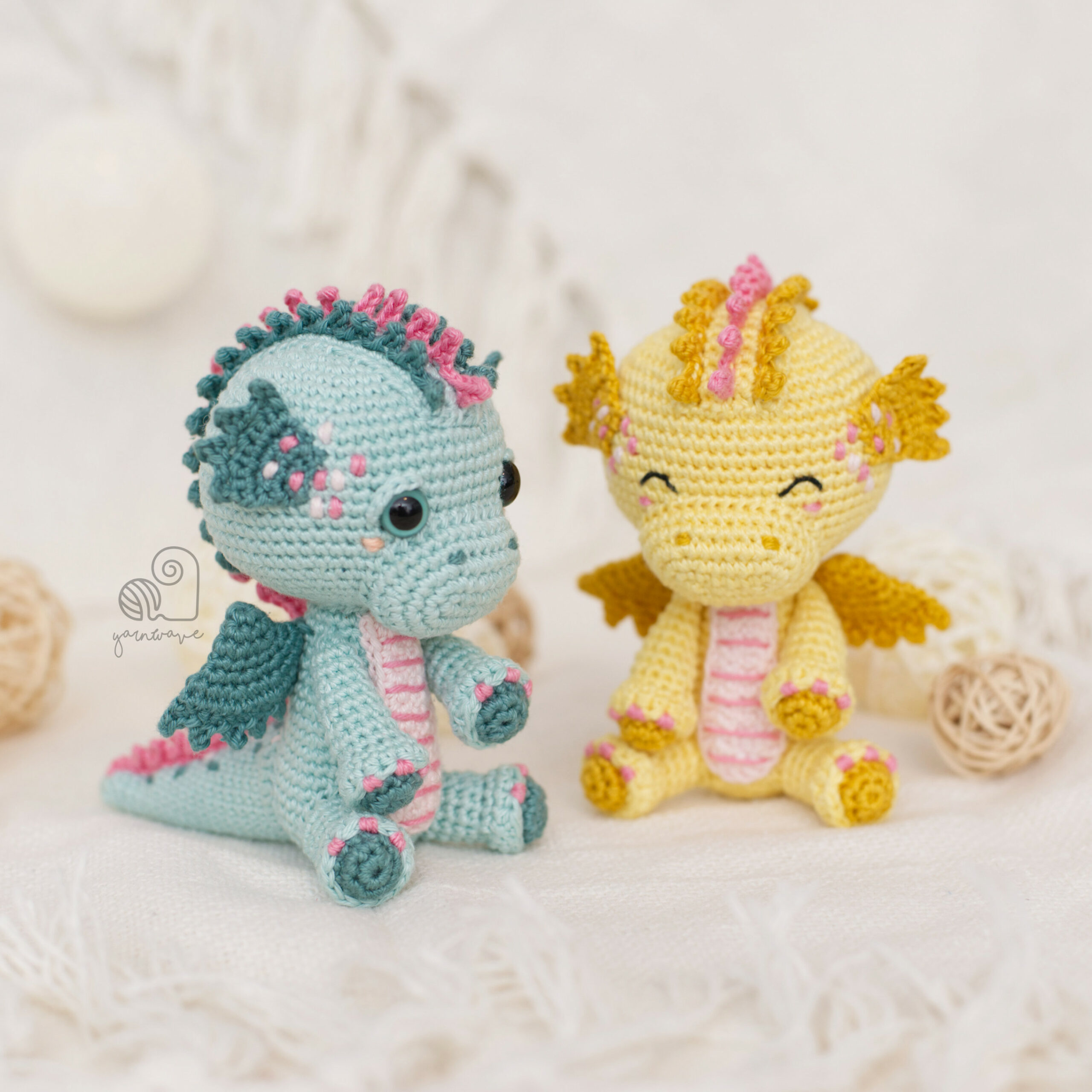 CROCHET PATTERN Driana the Dragon crochet amigurumi stuffed plush