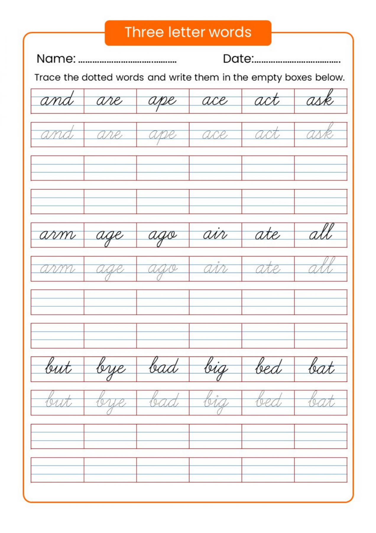 Cursive Writing Worksheets – cubecrown