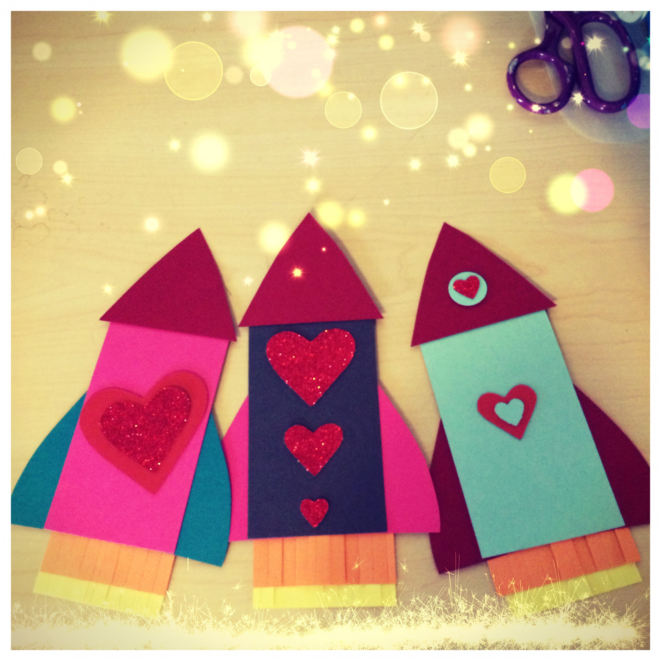 DIY Rocket Ship Valentine Kit