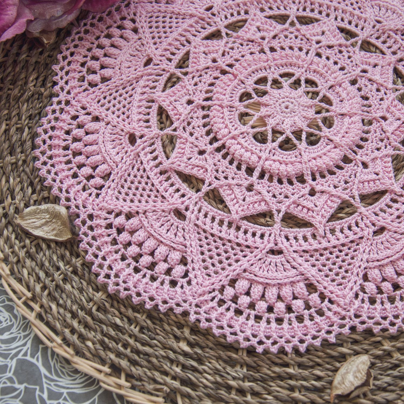 Doily pattern - crochet pattern - crochet doily - TAALA - textured