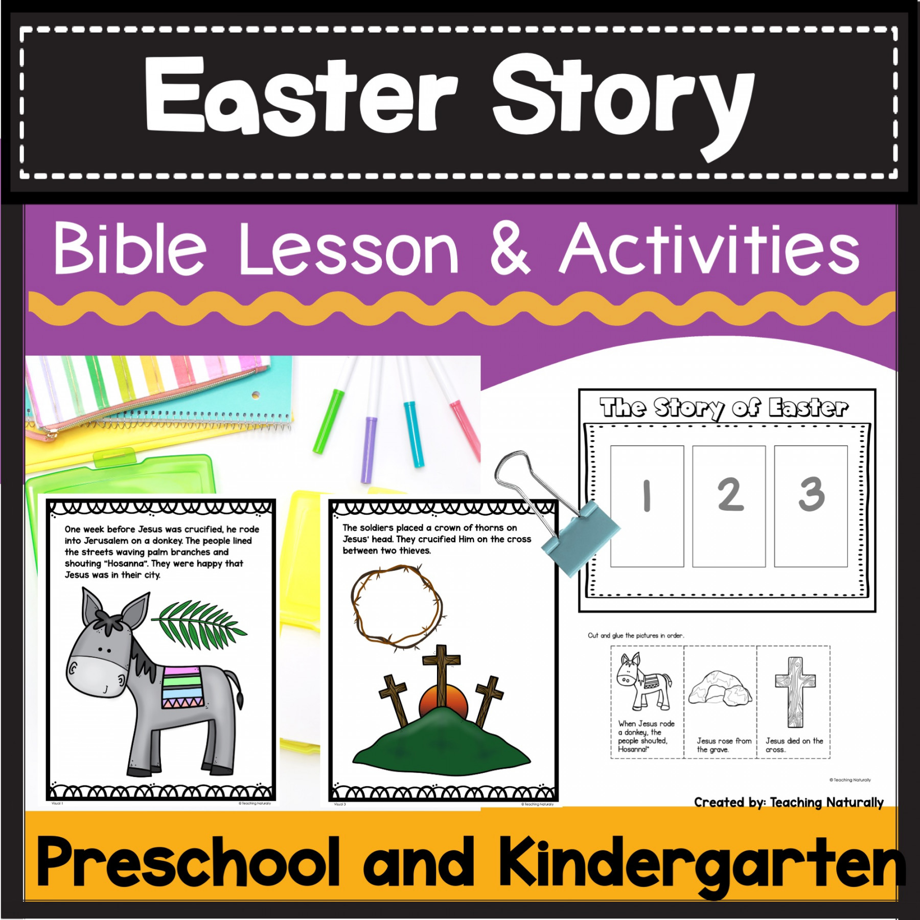 Easter Bible Lesson and Activities for Preschool & Kindergarten