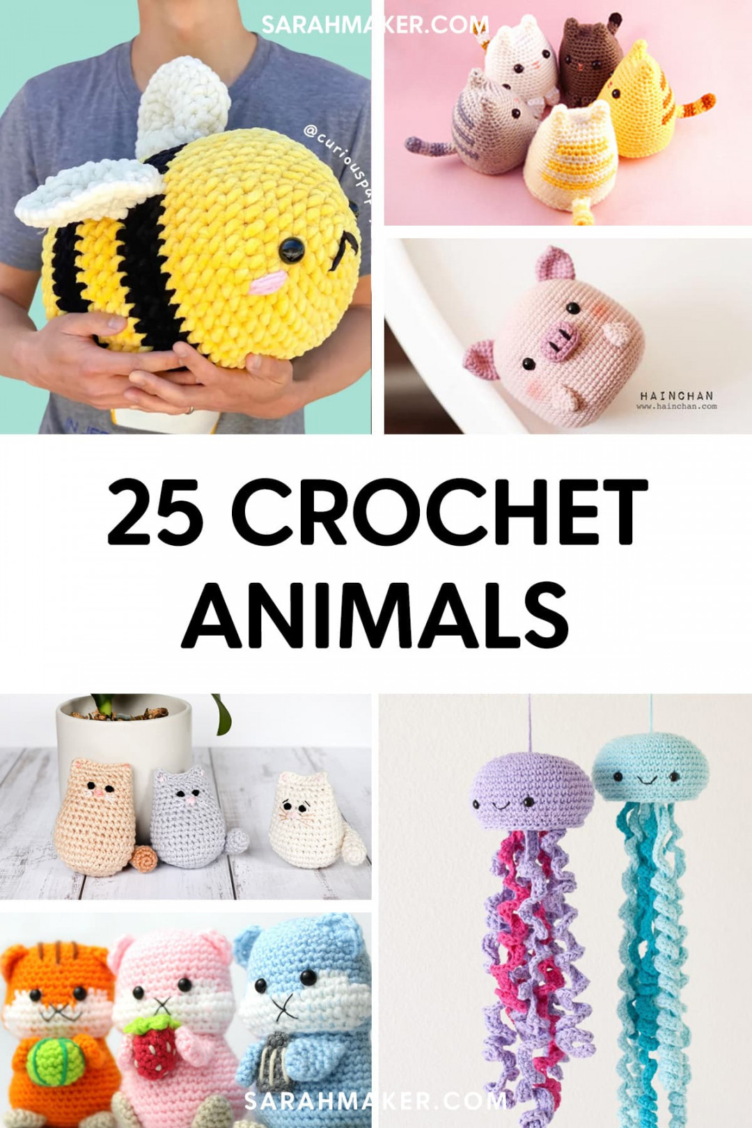 Easy Crochet Animal Patterns for Beginners - Sarah Maker