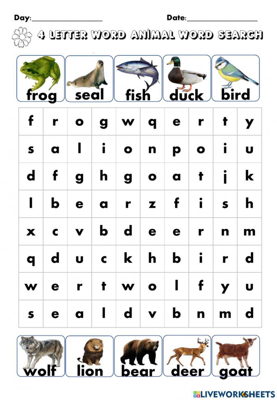 English- Letter Word online exercise for  Live Worksheets