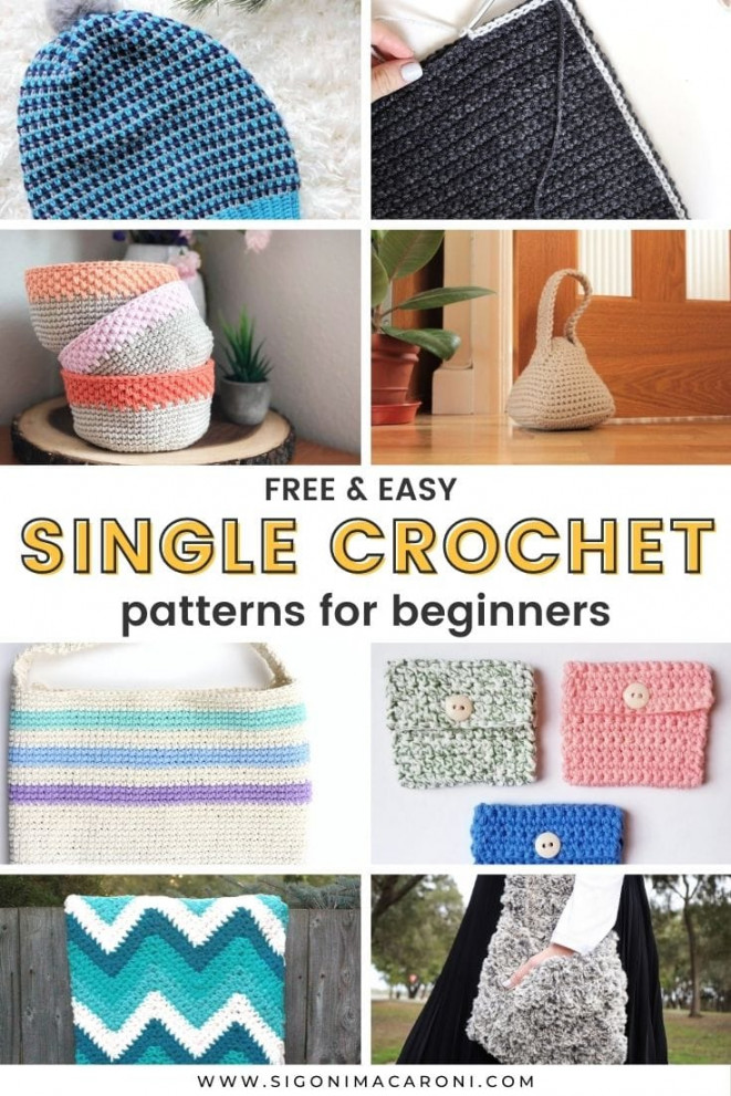 + Free Easy Single Crochet Patterns for Beginners - sigoni macaroni