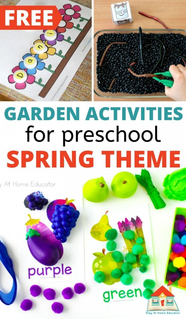 + Garden Themed Printables for Preschoolers - Stay At Home Educator