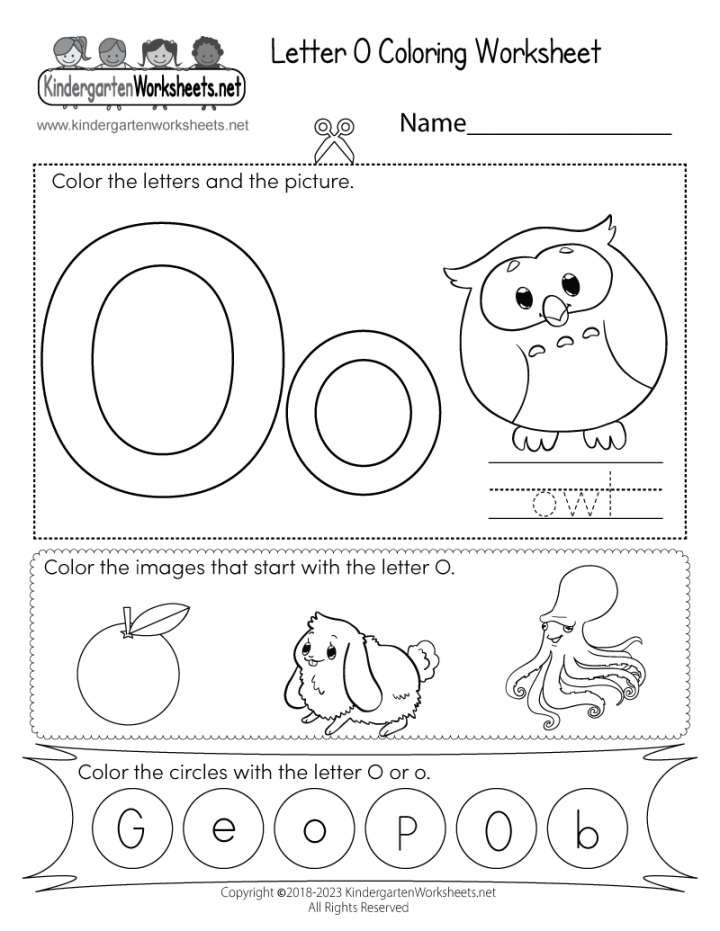 Letter O Coloring Worksheet - Free Printable, Digital, & PDF