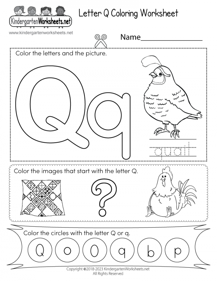 Letter Q Coloring Worksheet - Free Printable, Digital, & PDF