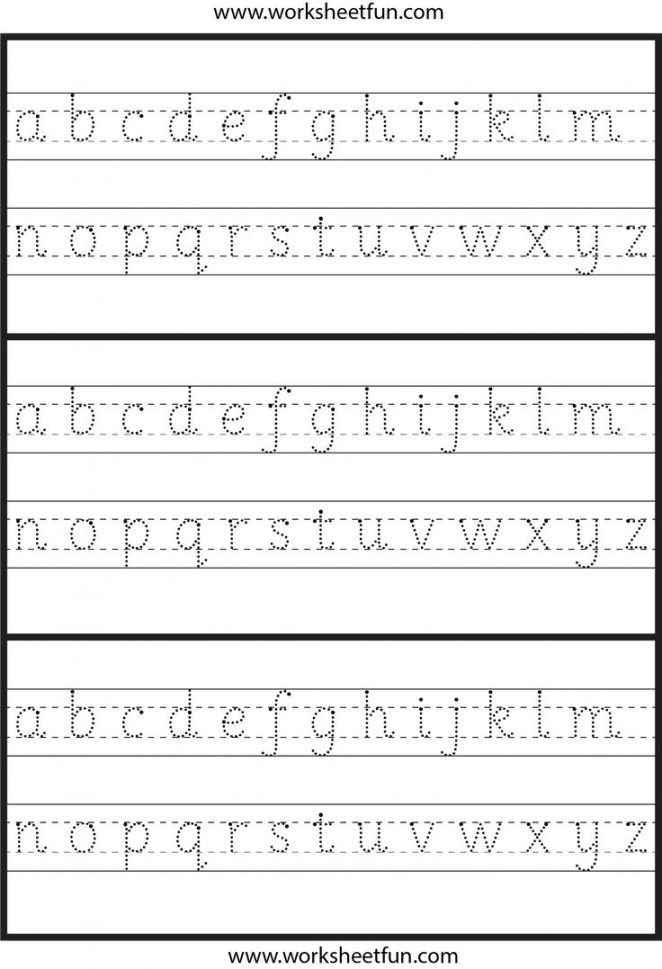 Lowercase Letter Tracing –  Worksheet  Handwriting worksheets