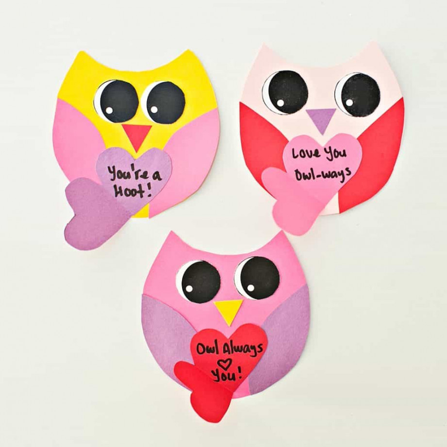 OWL VALENTINE CARD - hello, Wonderful