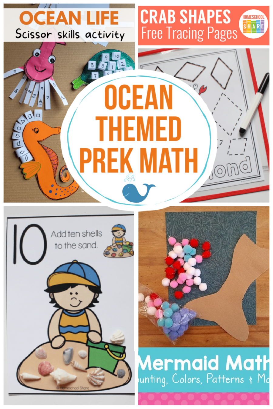 Preschoolers Love These Ocean Themed Math Activities