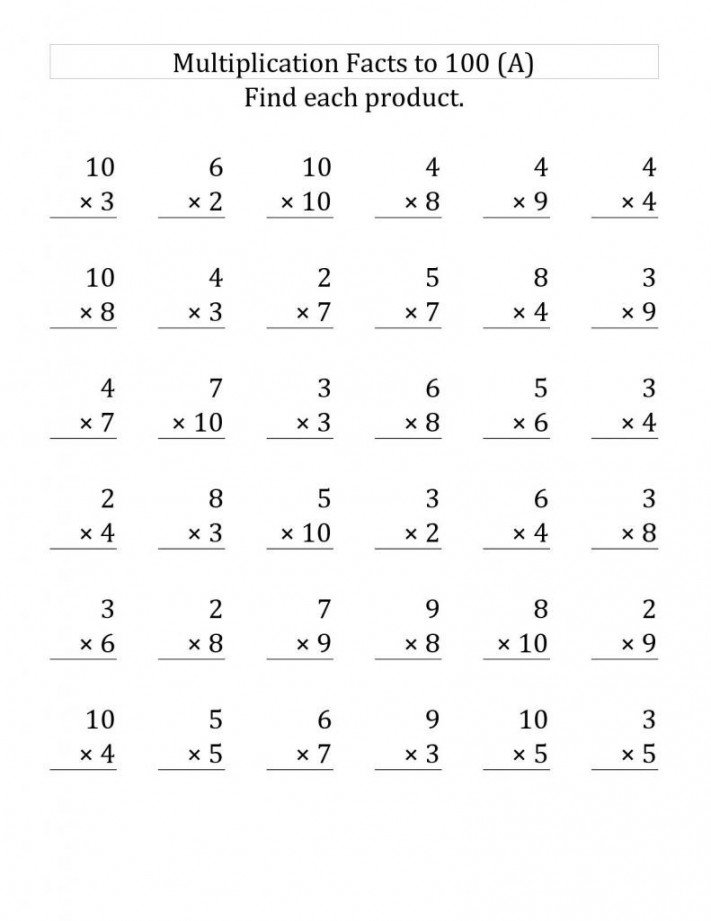 rd Grade Multiplication Worksheets - Best Coloring Pages For Kids