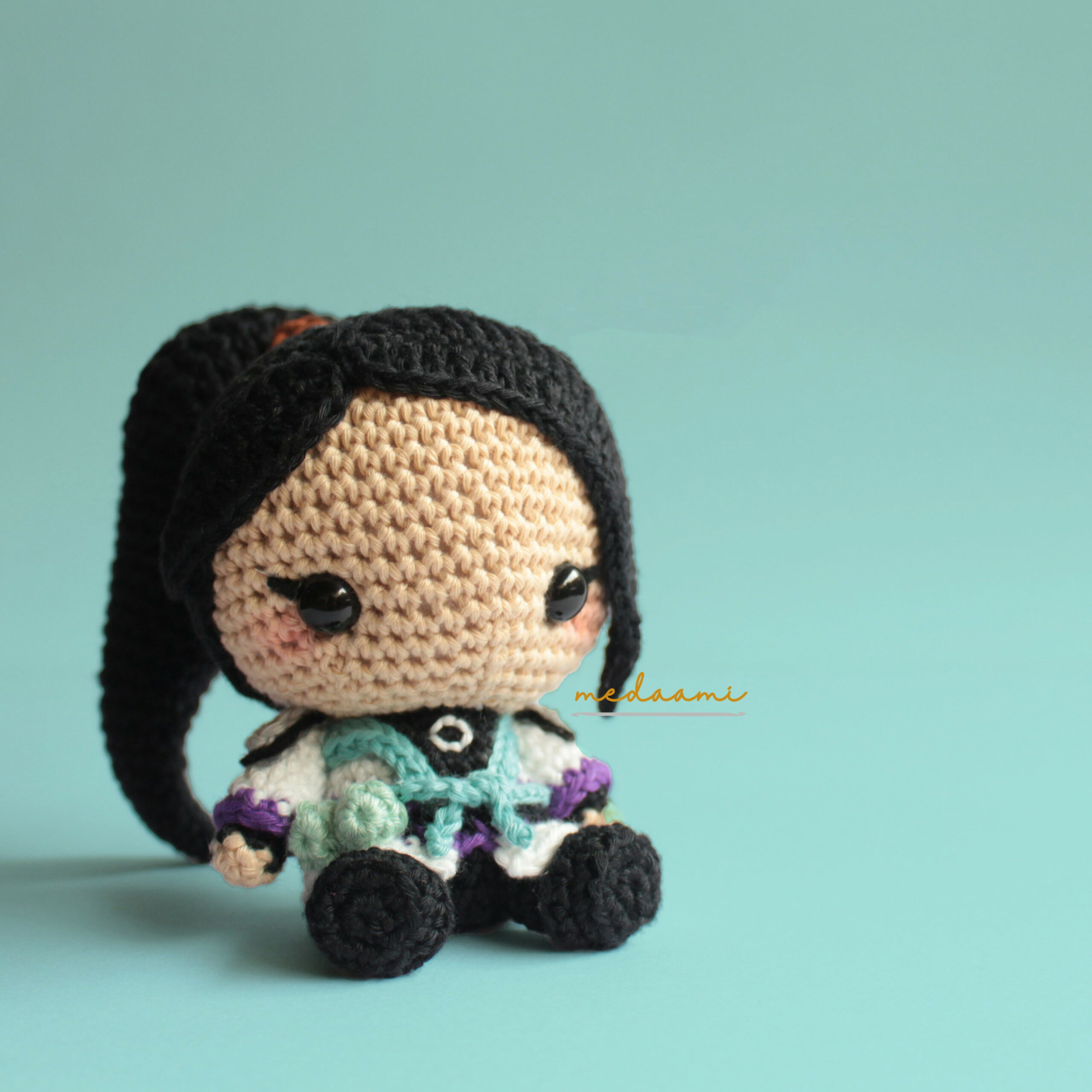 Sage Valorant Agent Amigurumi Crochet Doll Pattern – Medaami Patterns