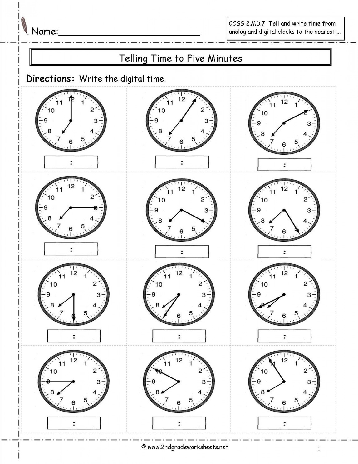 Telling Time Worksheets rd Grade  Time worksheets, Telling time