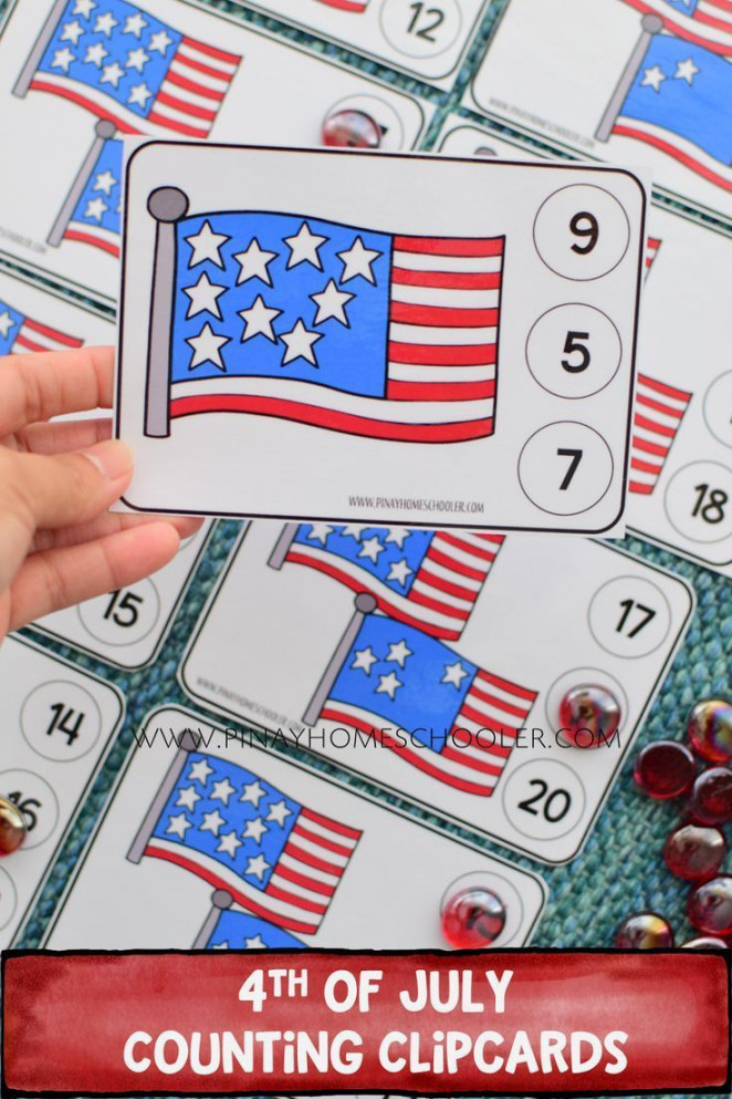 th of July Math and Literacy Centers  Preschool activities