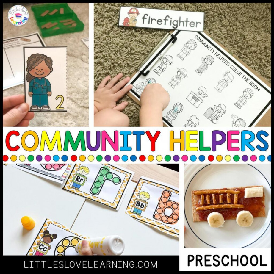 Time to Help! Preschool Community Helpers Activities & Printables