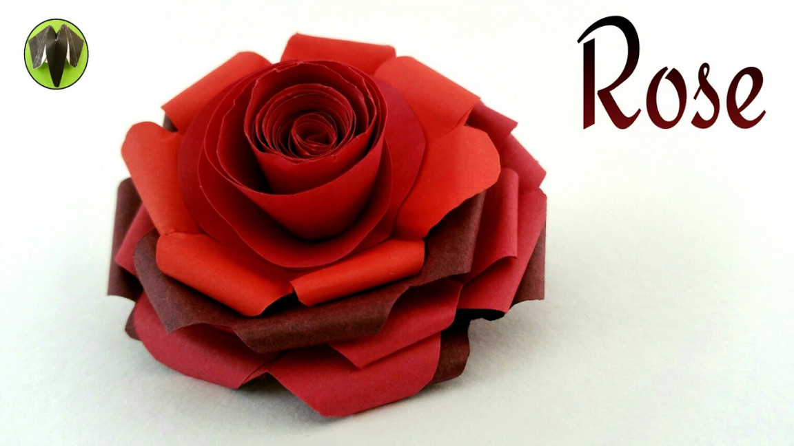 Valentine Rose - Tutorial by Paper Folds.