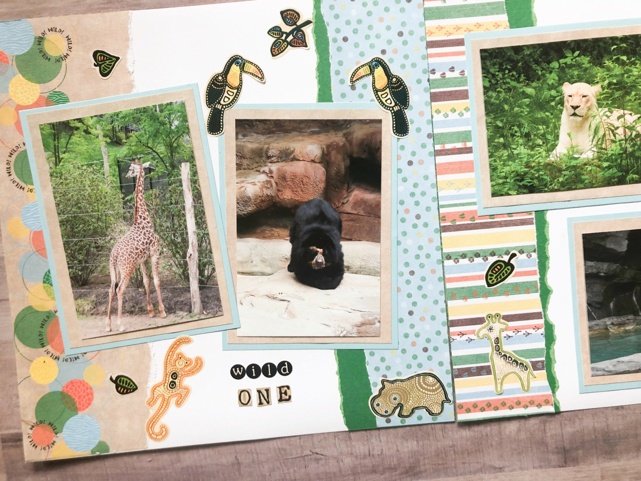 Vorgefertigte Zoo Scrapbook Seiten Zoo Scrapbook Layouts