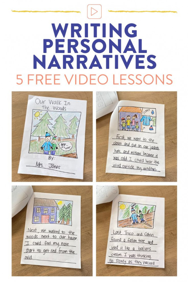 Writing Personal Narratives in st Grade: A Week of Lessons