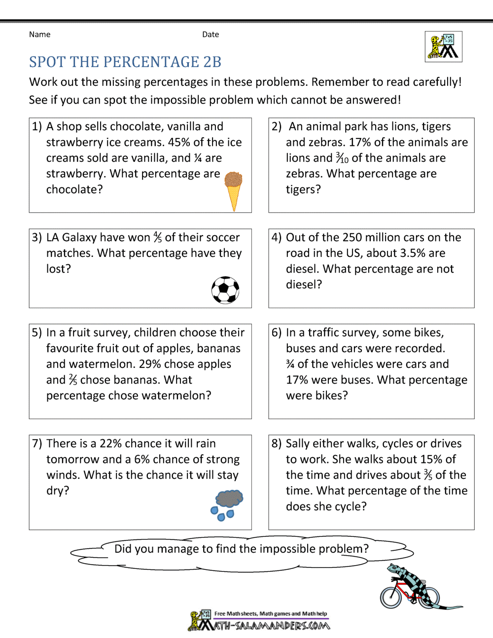 50+ Fresh Percent Word Problems Worksheet Answers 13