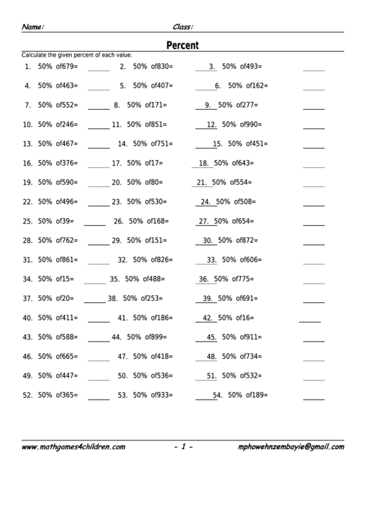 50+ Fresh Percent Word Problems Worksheet Answers 15