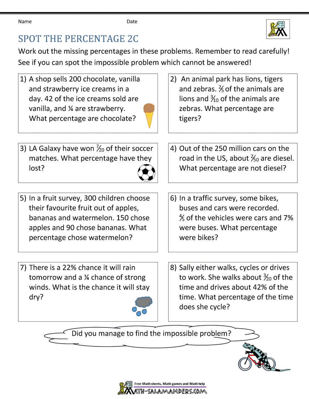 50+ Fresh Percent Word Problems Worksheet Answers 33