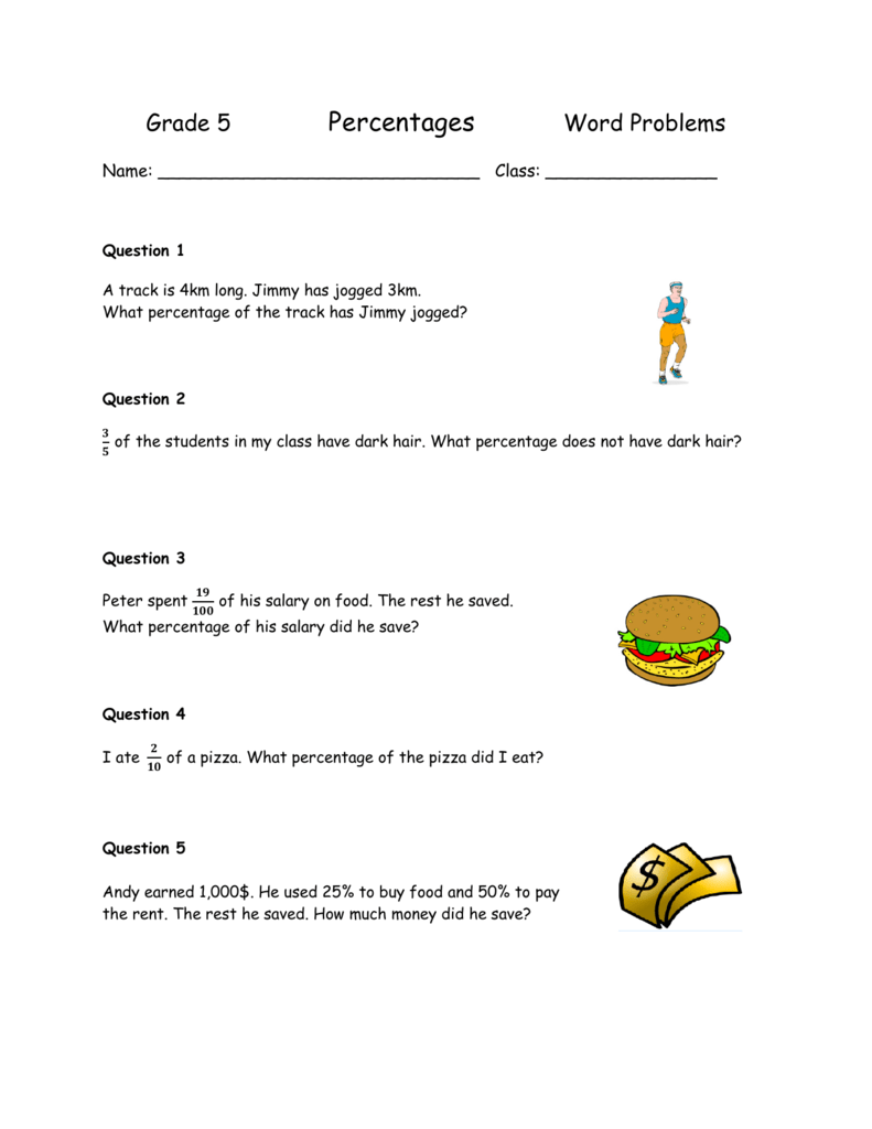 50+ Fresh Percent Word Problems Worksheet Answers 34