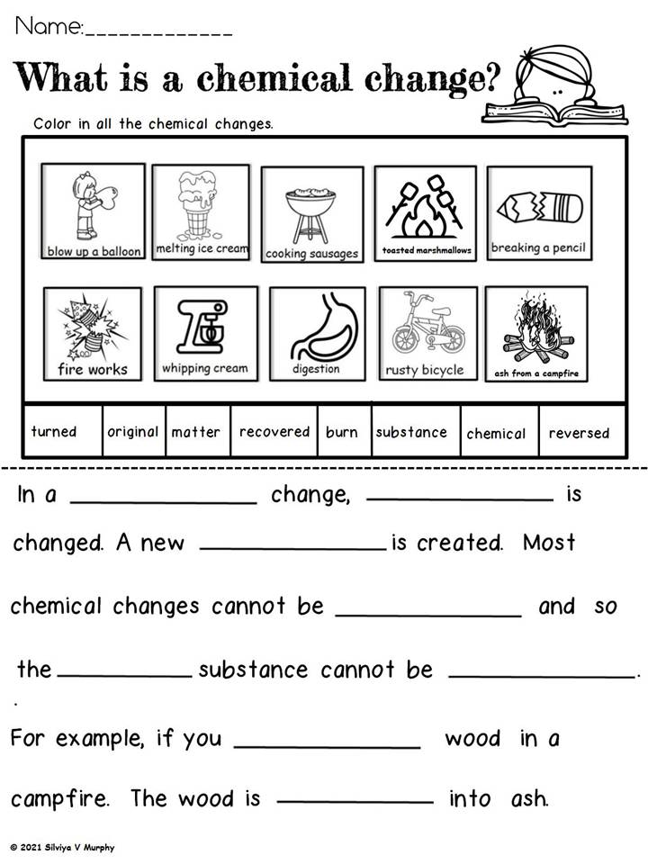 50+ Physical And Chemical Changes Worksheet With Answers 2