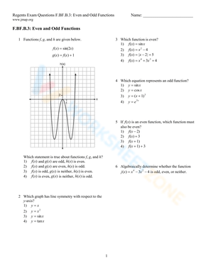 60+ Best Even And Odd Functions Worksheet 29