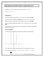 60+ Best Even And Odd Functions Worksheet 42