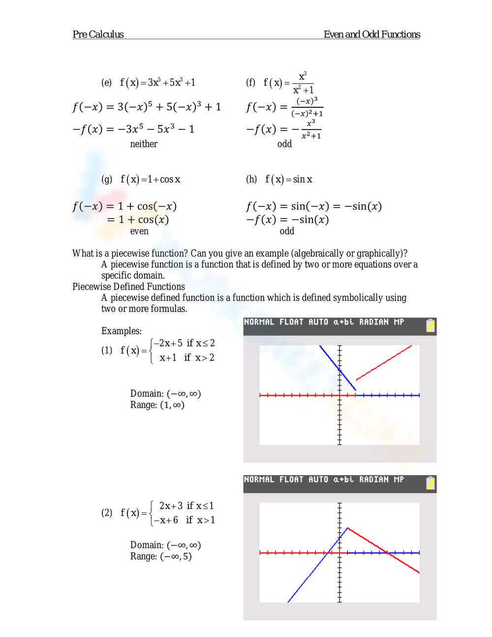 60+ Best Even And Odd Functions Worksheet 50