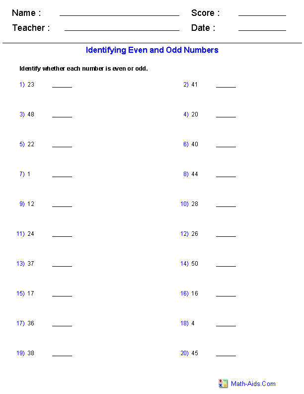 60+ Best Even And Odd Functions Worksheet 55