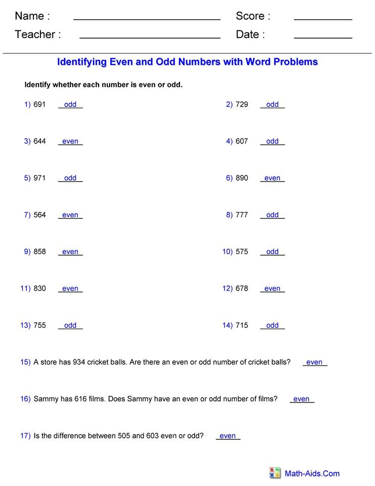 60+ Best Even And Odd Functions Worksheet 65