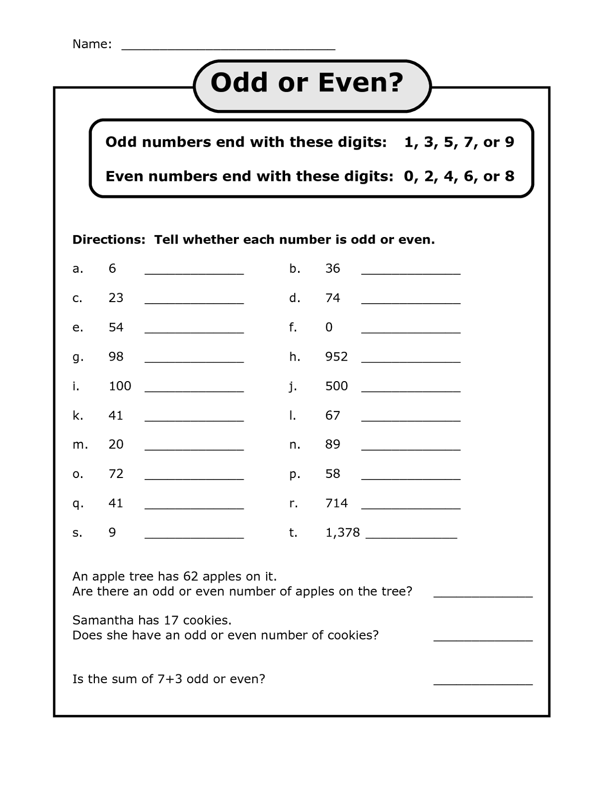 60+ Best Even And Odd Functions Worksheet 91