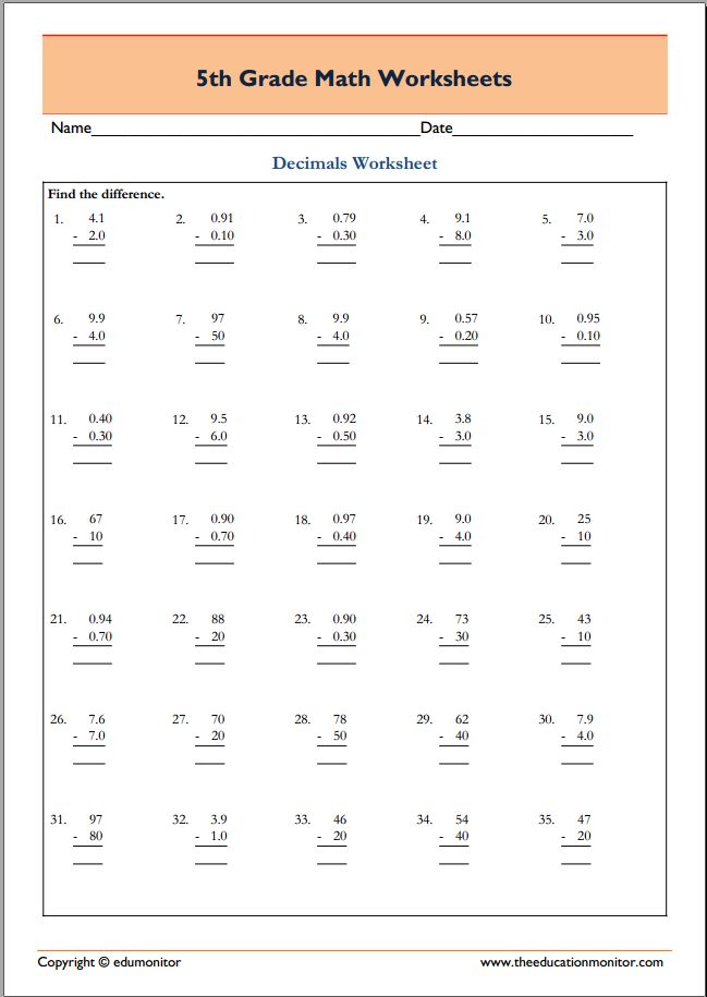 67 Worksheets For Fifth Graders 23