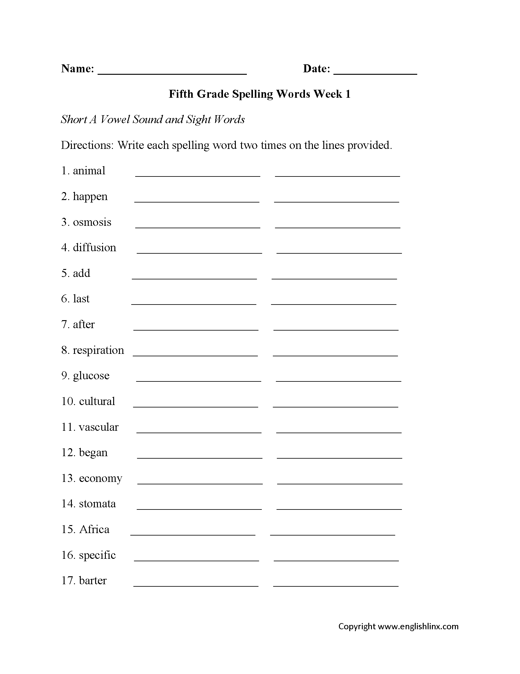 67 Worksheets For Fifth Graders 28