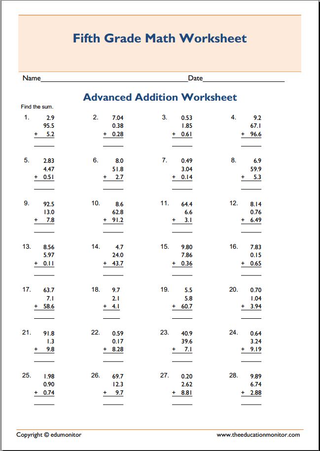 67 Worksheets For Fifth Graders 65