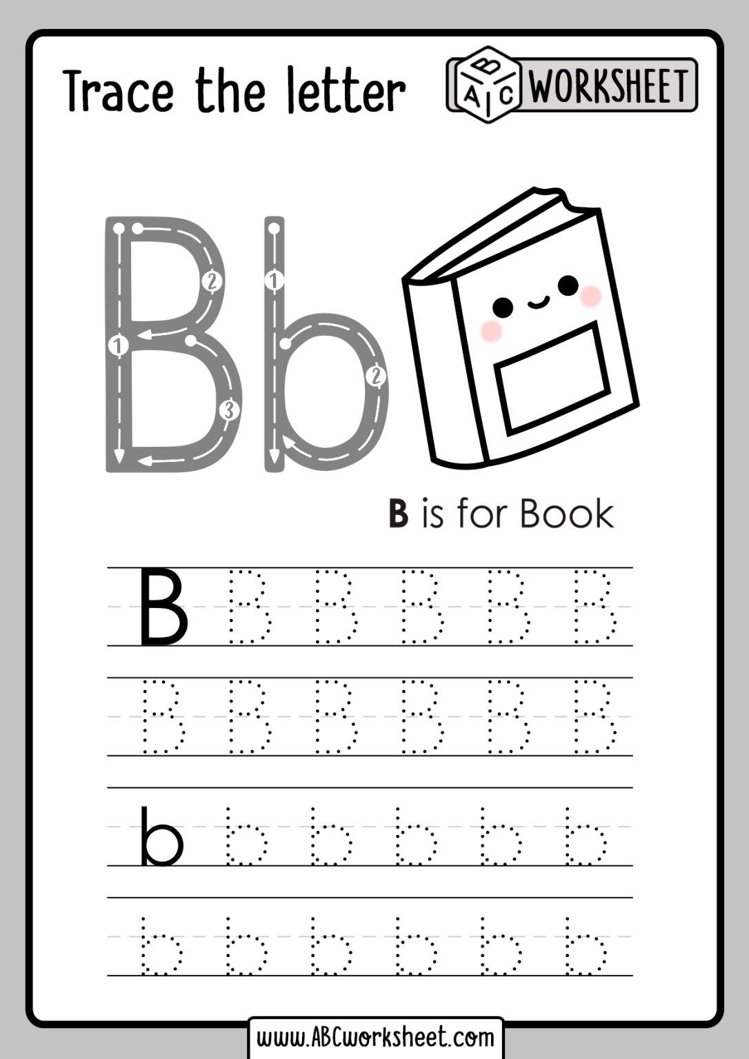 77 Trace Letter B Worksheet 1