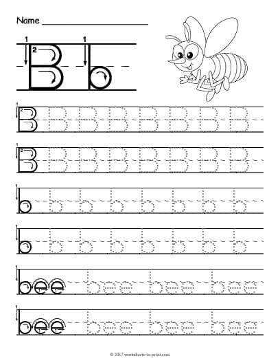 77 Trace Letter B Worksheet 10