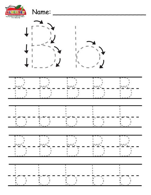 77 Trace Letter B Worksheet 100