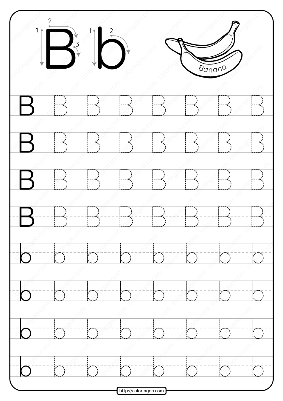 77 Trace Letter B Worksheet 103