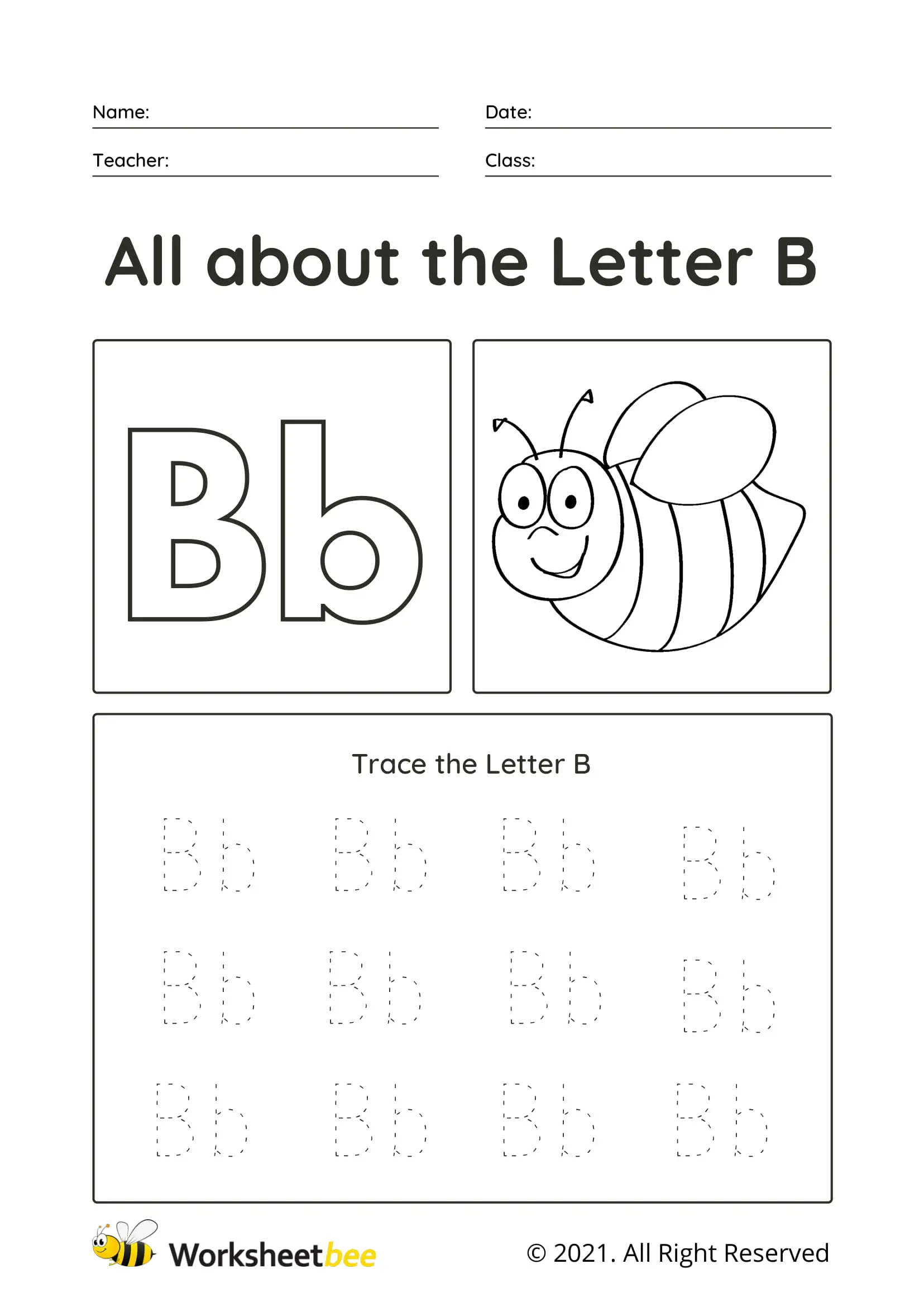 77 Trace Letter B Worksheet 27