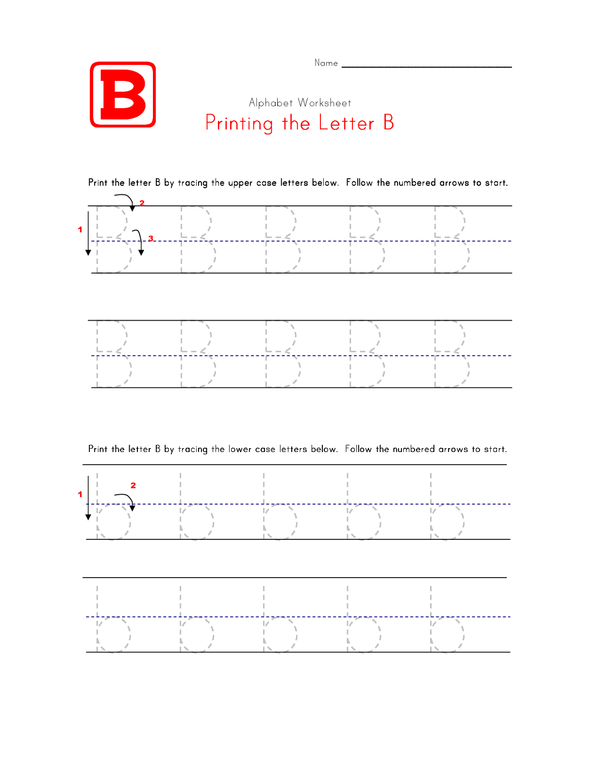 77 Trace Letter B Worksheet 35