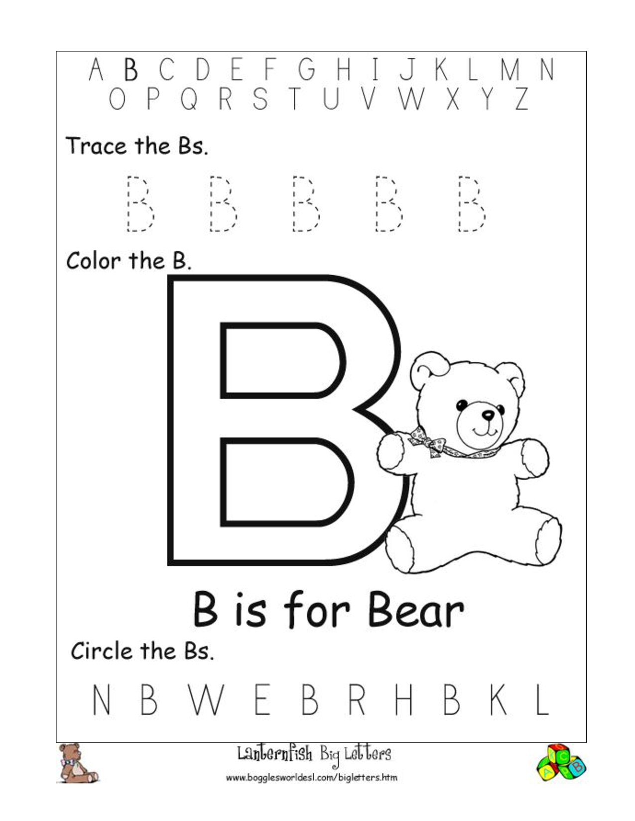 77 Trace Letter B Worksheet 60