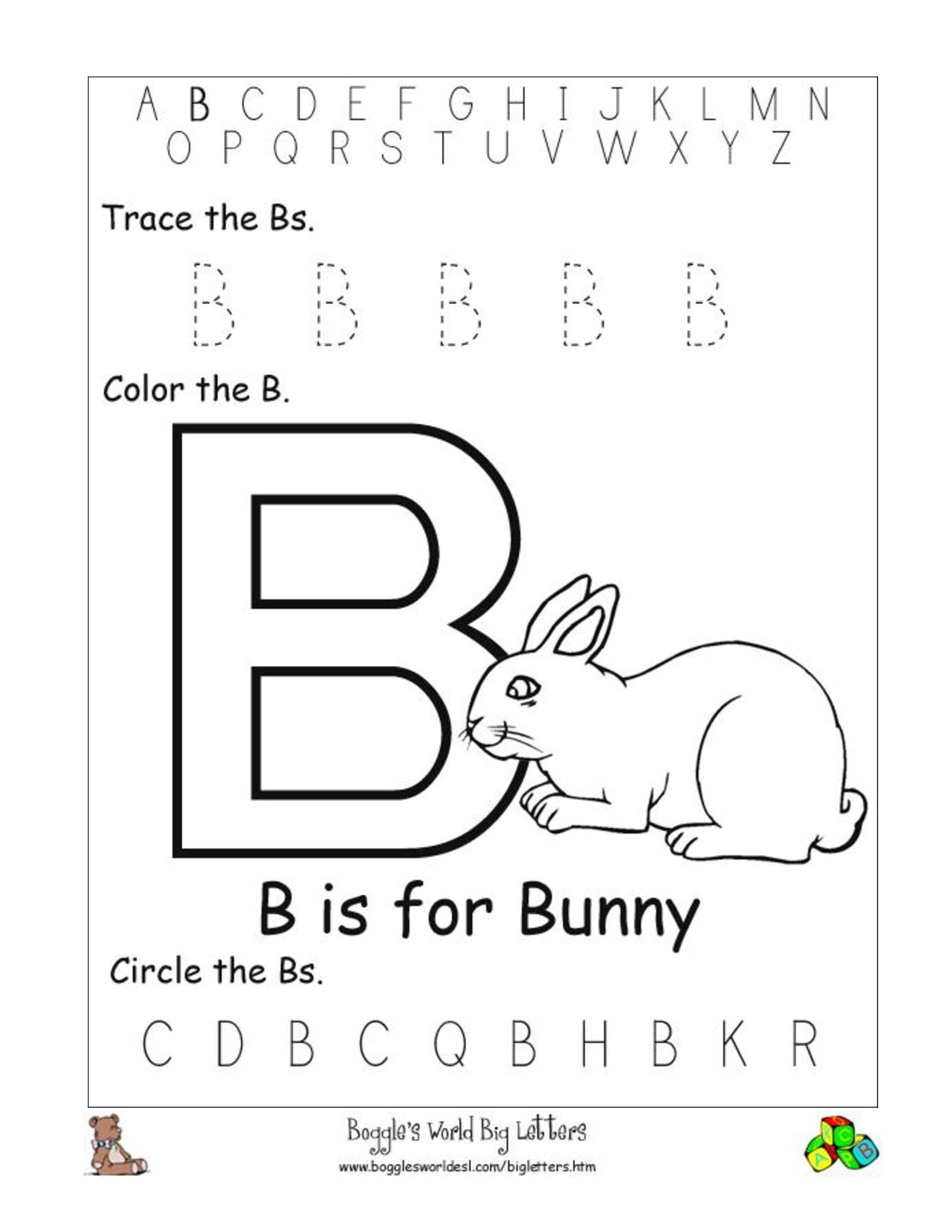 77 Trace Letter B Worksheet 64