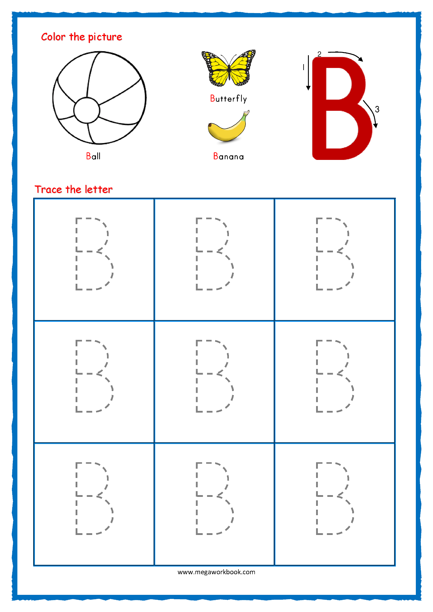 77 Trace Letter B Worksheet 68