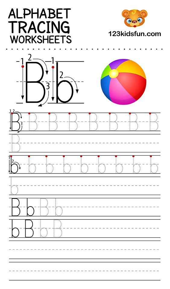 77 Trace Letter B Worksheet 71