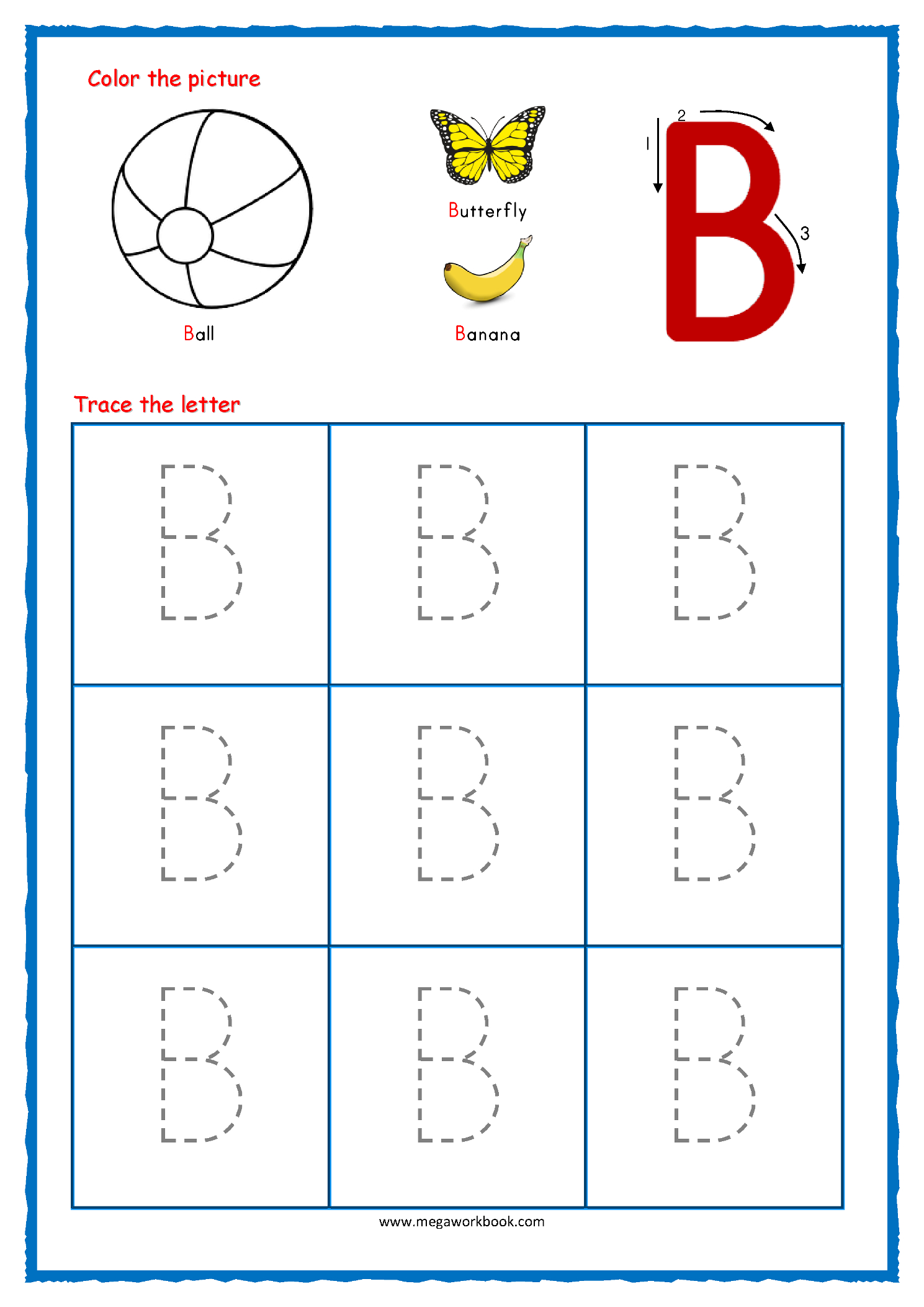 77 Trace Letter B Worksheet 80