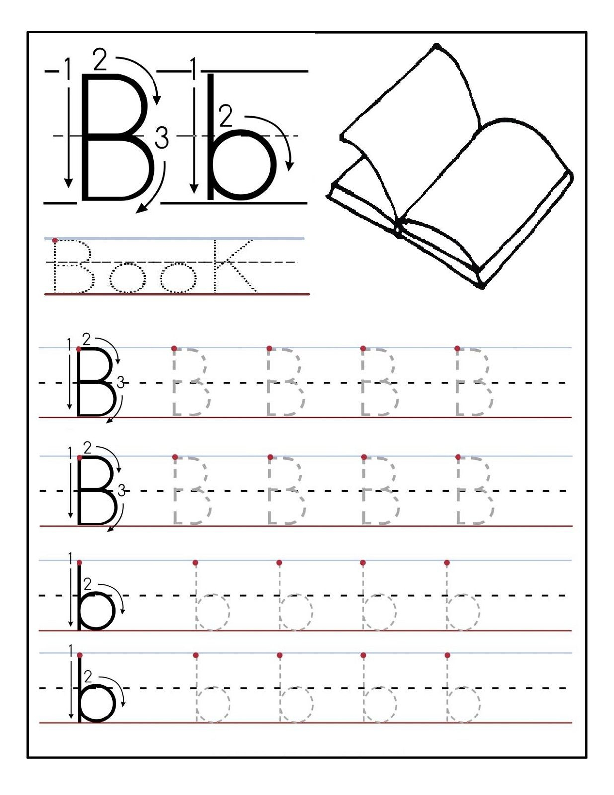 77 Trace Letter B Worksheet 9